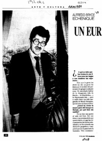 Un europeo nacido en Lima  [artículo] Margarita Cea.