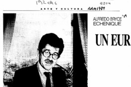 Un europeo nacido en Lima  [artículo] Margarita Cea.