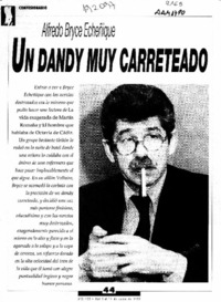 Un dandy muy carreteado  [artículo] Mili Rodríguez Villouta.