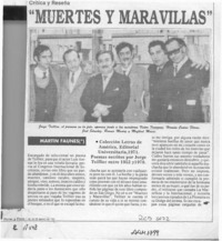 "Muertes y maravillas"