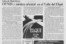 Ovnis y mística oriental en el Valle del Elqui  [artículo].