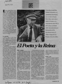 El Poeta y la reina  [artículo].