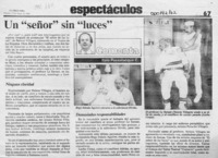 Un "señor" sin "luces"  [artículo] Italo Passalaqcua C.