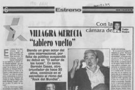 Villagra merecía "tablero vuelto"