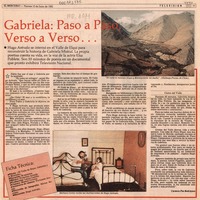 Gabriela, paso a paso, verso a verso --