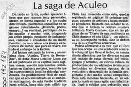 La saga de Aculeo  [artículo] Tomás Eastman Montt.