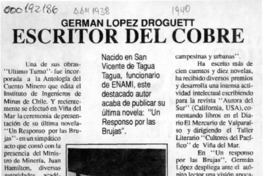 Escritor del cobre  [artículo].