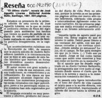 Reseña  [artículo] O. Z. S.