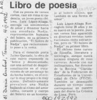 Libro de poesía  [artículo].