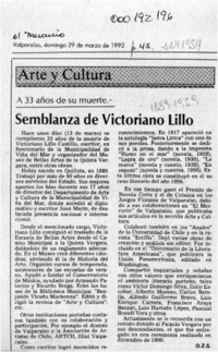 Semblanza de Victoriano Lillo