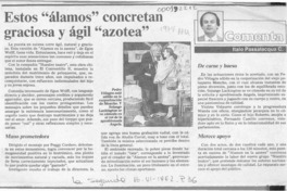 Estos "álamos" concretan graciosa y ágil "azotea"  [artículo] Italo Passalacqua C.