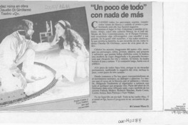 "Un poco de todo"  [artículo] Carmen Mera O.