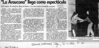 "La Araucana" llega como espectáculo  [artículo].