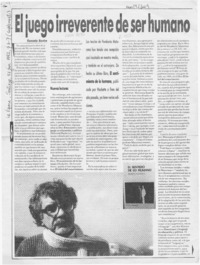 El juego irreverente de ser humano  [artículo] Gonzalo Rovira.