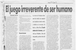 El juego irreverente de ser humano  [artículo] Gonzalo Rovira.