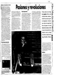 Pasiones y revoluciones  [artículo] Roberto Fernández Sastre.