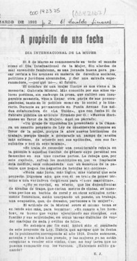 A propósito de una fecha  [artículo] E. J.