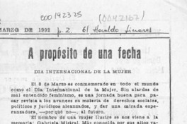 A propósito de una fecha  [artículo] E. J.
