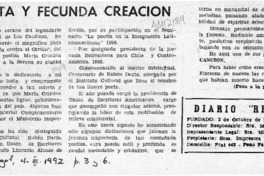 Insólita y fecunda creación