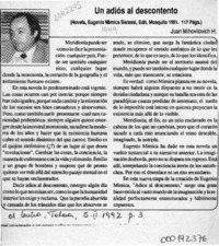 Un adiós al descontento  [artículo] Juan Mihovilovic H.