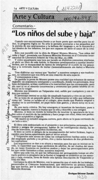 "Los niños del sube y baja"  [artículo] Enrique Skinner Zavala.