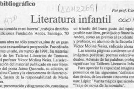 Literatura infantil  [artículo] Carlos René Ibacache.