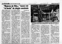 "Mujeres de Viña -- " hacen reir "al borde" de ningún asesinato  [artículo] Sara Vial.