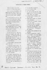 Entrevista a Isolda Pradel  [artículo].