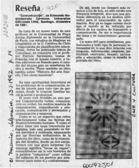 Reseña  [artículo].