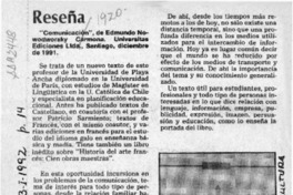 Reseña  [artículo].