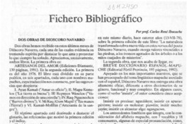Fichero bibliográfico  [artículo] Carlos René Ibacache.