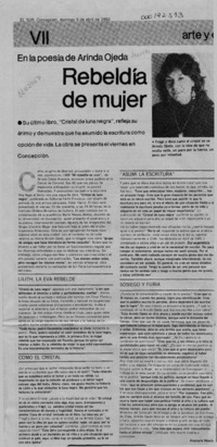 Rebeldía de mujer  [artículo] Anamaría Maack.