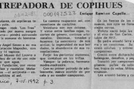 Violeta, trepadora de copihues  [artículo] Enrique Ramírez Capello.