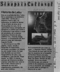 Historia de Lebu  [artículo].