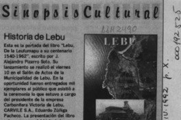 Historia de Lebu  [artículo].