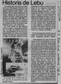 Historia de Lebu  [artículo].