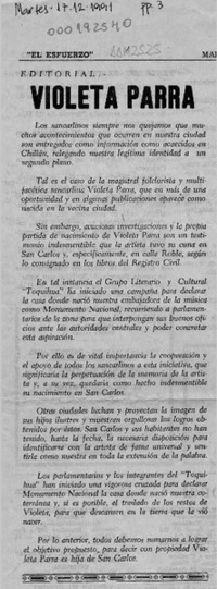 Violeta Parra  [artículo].