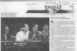 "Pablo Neruda viene volando", con las alas de un poeta