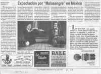 Expectación por "Malasangre" en México  [artículo] Mauricio Tolosa.