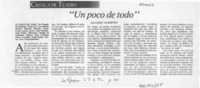 "Un poco de todo"  [artículo] Eduardo Guerrero.