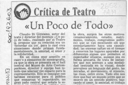 "Un poco de todo"  [artículo] Carola Oyarzún.