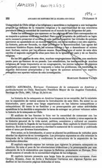 Comienzos de la catequesis en América y particularmente en Chile  [artículo] Marciano Barrios Valdés.