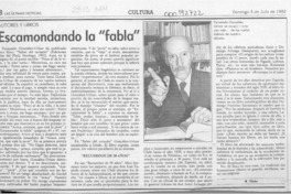 Escamondando la "fabla"  [artículo] Filebo.