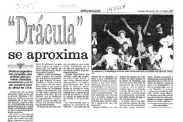 "Drácula" se aproxima