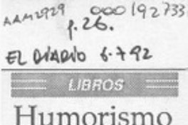 Humorismo "chilensis"  [artículo].