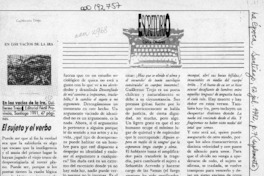 El sujeto y el verbo  [artículo] Carlos Olivárez.