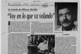 "Voy en lo que va volando"  [artículo] Carlos Ossa.