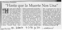 "Hasta que la muerte nos una"  [artículo].
