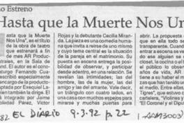 "Hasta que la muerte nos una"  [artículo].