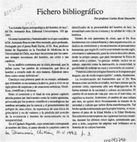 Fichero bibliográfico  [artículo] Carlos René Ibacache.
